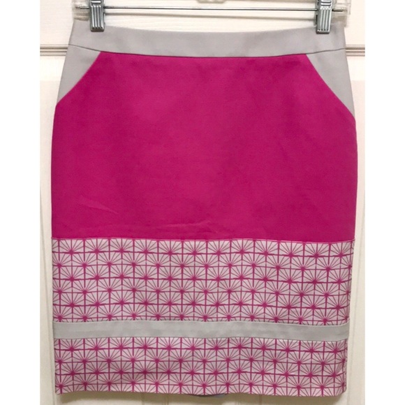 Halogen Pink Colorblock Pencil Skirt - Picture 4 of 15